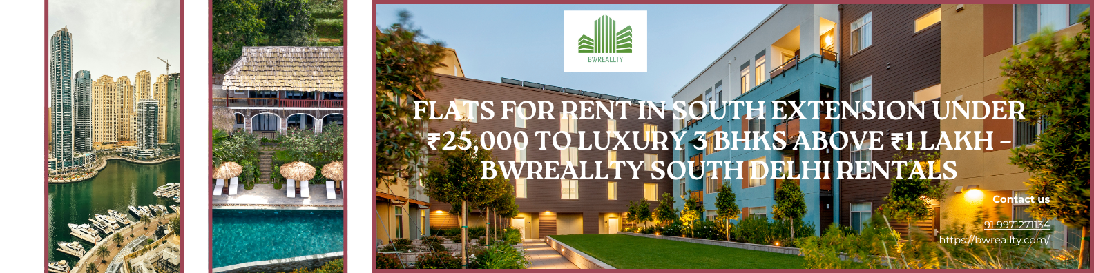 Flats for Rent in South Extension Under ₹25,000 to Luxury 3 BHKs Above ₹1 Lakh – BWReallty South Delhi Rentals