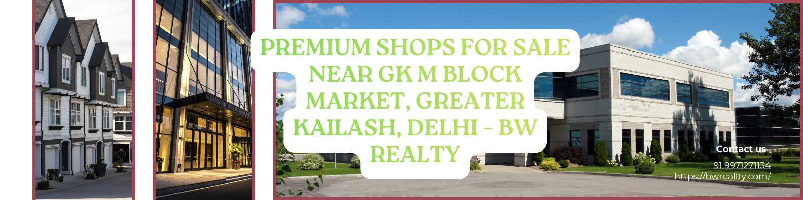 Premium Shops for Sale Near GK M Block Market, Greater Kailash, Delhi – BW Realty
